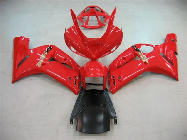 2003-2004 Red Gloss Kawasaki ZX6R Fairings