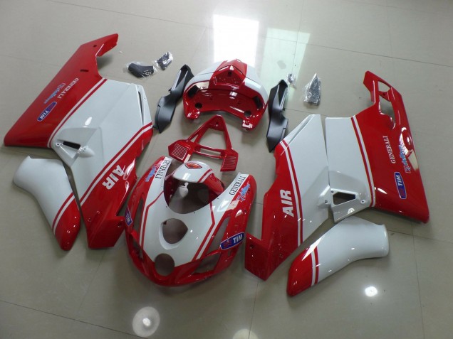 Best Aftermarket 2003-2004 Red and White Ducati 749 999 Fairings