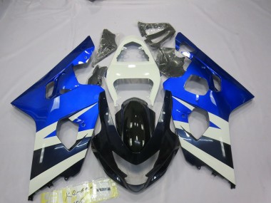 2004-2005 Blue White GSXR Suzuki GSXR 600-750 Fairings