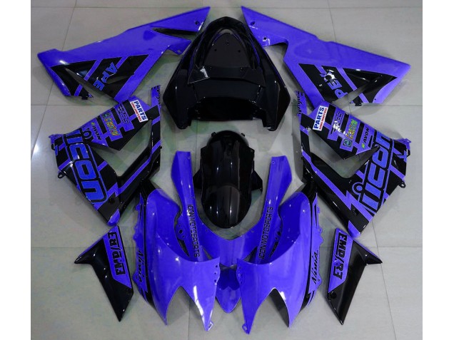 2004-2005 Blue and Black & Kawasaki ZX10R Fairings