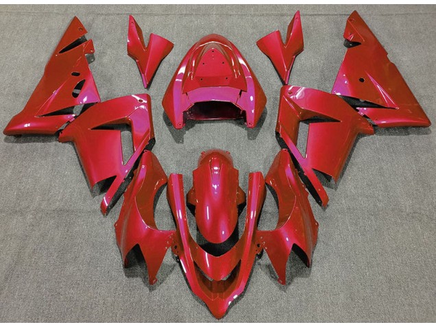 2004-2005 Gloss Red Kawasaki ZX10R Fairings