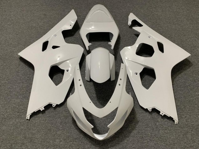 Best Aftermarket 2004-2005 Gloss White Suzuki GSXR 600-750 Fairings