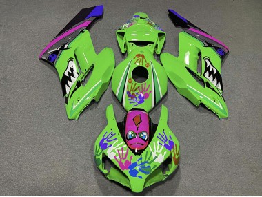 2004-2005 Green and Purple Shark Honda CBR1000RR Fairings