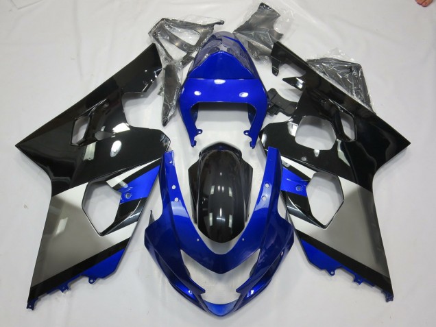 2004-2005 Grey Blue and Black Suzuki GSXR 600-750 Fairings