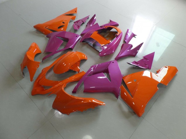 2004-2005 Orange Pink Kawasaki ZX10R Fairings