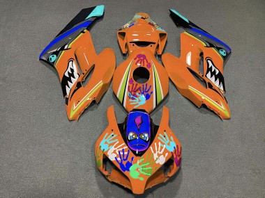 2004-2005 Orange Shark Honda CBR1000RR Fairings