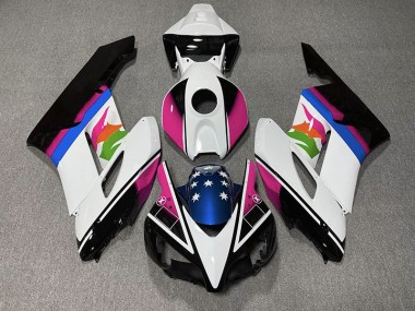 2004-2005 Pink and Blue Flag Honda CBR1000RR Fairings