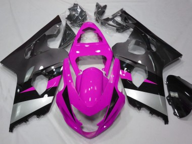 2004-2005 Pink and Silver Suzuki GSXR 600-750 Fairings