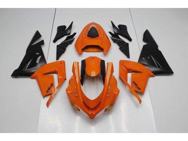 2004-2005 Plain Orange Ninja Kawasaki ZX10R Fairings