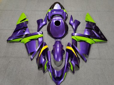 Best Aftermarket 2004-2005 Purple Green and Yellow Kawasaki ZX10R Fairings