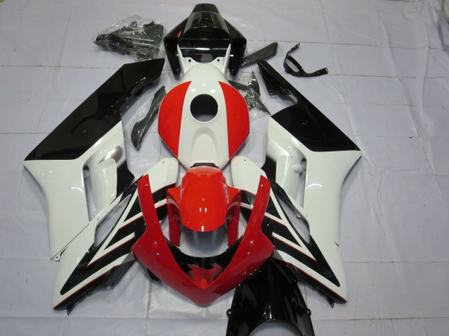 2004-2005 Red Black and White Honda CBR1000RR Fairings