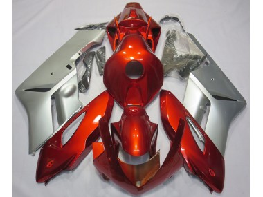 2004-2005 Red Silver Honda CBR1000RR Fairings