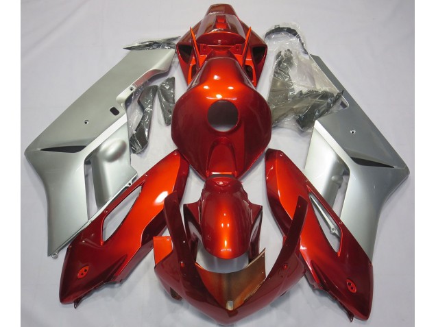 2004-2005 Red Silver Honda CBR1000RR Fairings