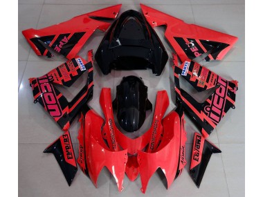 2004-2005 Red and Black & Kawasaki ZX10R Fairings