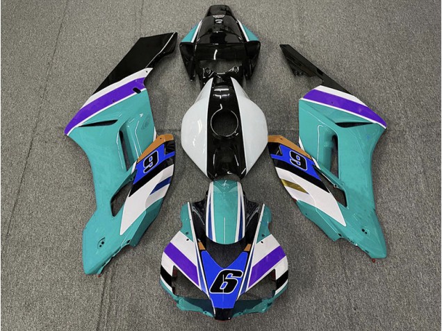 2004-2005 Teal 6 Honda CBR1000RR Fairings