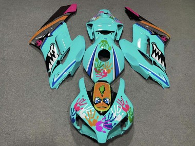 2004-2005 Teal Shark Honda CBR1000RR Fairings