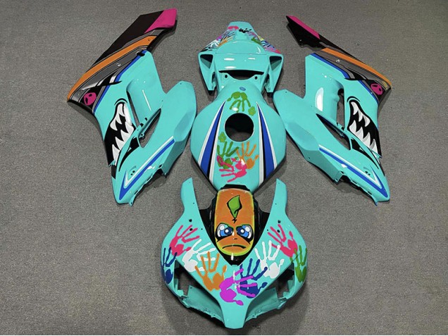 2004-2005 Teal Shark Honda CBR1000RR Fairings