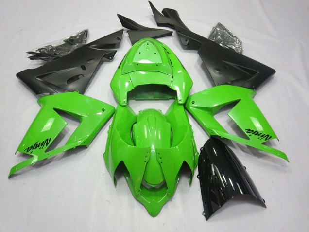 2004-2005 Total Green Kawasaki ZX10R Fairings