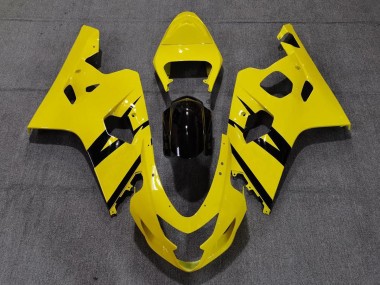 2004-2005 Vibrant Gloss Yellow Custom OEM Style Suzuki GSXR 600-750 Fairings