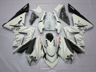 2004-2005 White Corona Kawasaki ZX10R Fairings