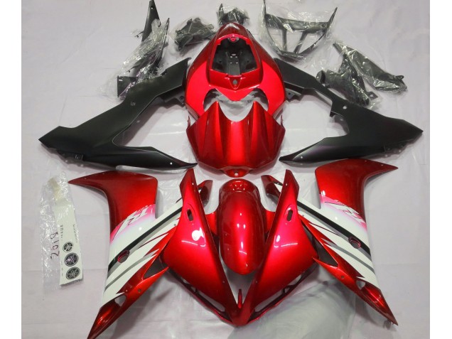 Best Aftermarket 2004-2006 Bright Red & White Yamaha R1 Fairings