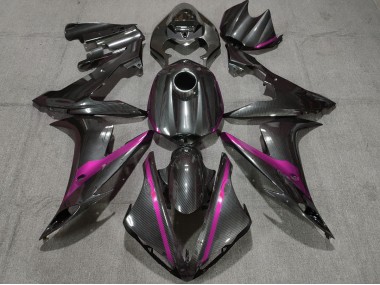 2004-2006 Carbon Style w Pink Yamaha R1 Fairings