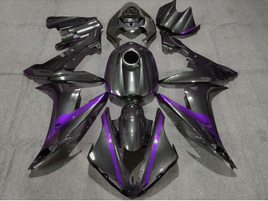 Best Aftermarket 2004-2006 Carbon Style w Purple Yamaha R1 Fairings