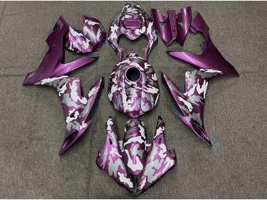 2004-2006 Dark Magenta Camo Yamaha R1 Fairings