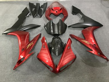 Best Aftermarket 2004-2006 Maroon Red and Carbon Style Yamaha R1 Fairings