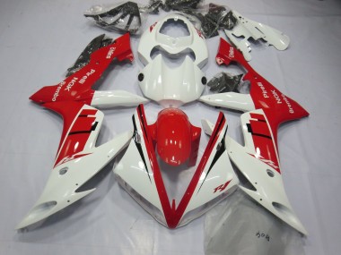 2004-2006 White and Red Design Yamaha R1 Fairings