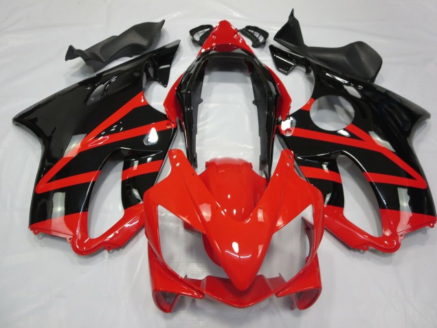 Best Aftermarket 2004-2007 Gloss Black and Red Honda CBR600 F4i Fairings