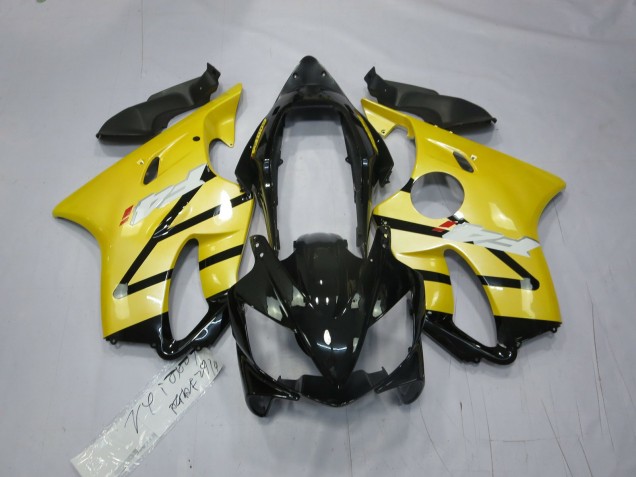 2004-2007 Pearl Yellow Gloss Black Honda CBR600 F4i Fairings