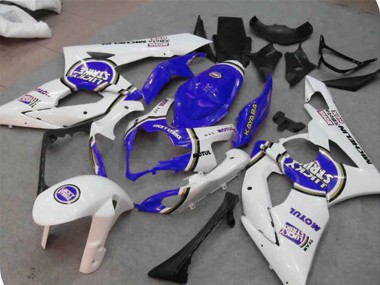 Best Aftermarket 2005-2006 Blue Lucky Strike Suzuki GSXR 1000 Fairings