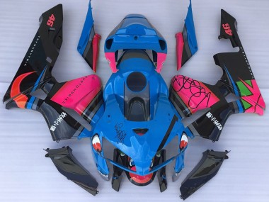 Best Aftermarket 2005-2006 Blue Shark & Pink Honda CBR600RR Fairings