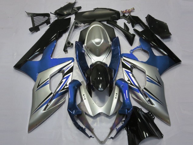 2005-2006 Blue Silver and Black Suzuki GSXR 1000 Fairings