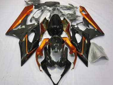 Best Aftermarket 2005-2006 Burnt Orange and Black Suzuki GSXR 1000 Fairings