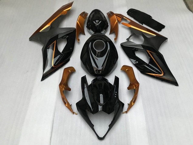 2005-2006 Gloss Black & Bronze Suzuki GSXR 1000 Fairings