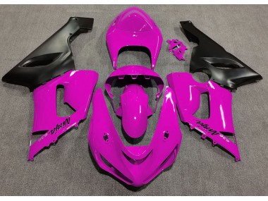 2005-2006 Gloss Pink Kawasaki ZX6R Fairings