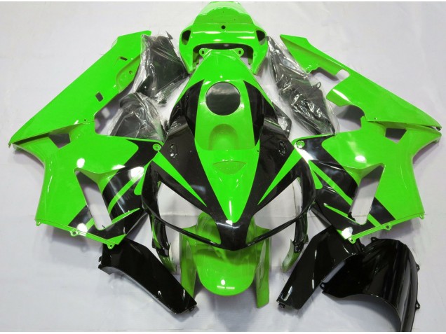 2005-2006 Green & Gloss Black Design Honda CBR600RR Fairings