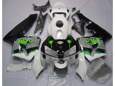 Best Aftermarket 2005-2006 Green Splatter on Gloss Black Honda CBR600RR Fairings