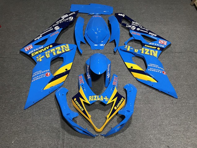 Best Aftermarket 2005-2006 Light Blue Rizla Suzuki GSXR 1000 Fairings