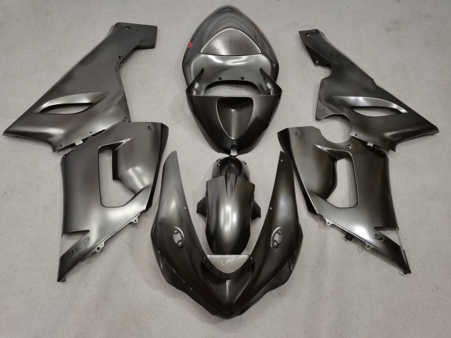 Best Aftermarket 2005-2006 Metal Silver Kawasaki ZX6R Fairings