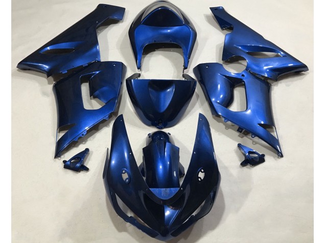 Best Aftermarket 2005-2006 Metallic Blue Kawasaki ZX6R Fairings