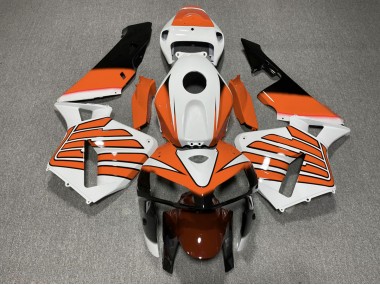 Best Aftermarket 2005-2006 Orange and White Wings Honda CBR600RR Fairings