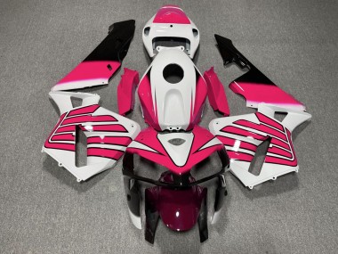 2005-2006 Pink and White Wings Honda CBR600RR Fairings