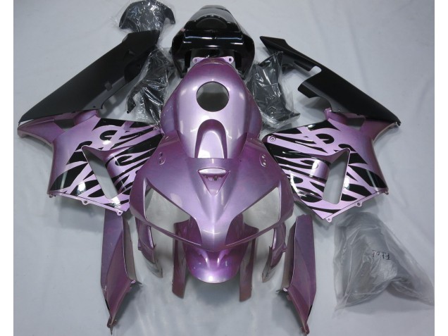 2005-2006 Rose Purple Flame Honda CBR600RR Fairings