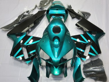 2005-2006 Teal & Gloss Black Design Honda CBR600RR Fairings