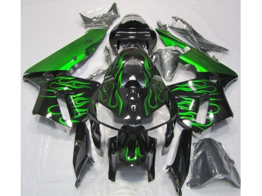 Best Aftermarket 2005-2006 Vibrant Green Flame Honda CBR600RR Fairings