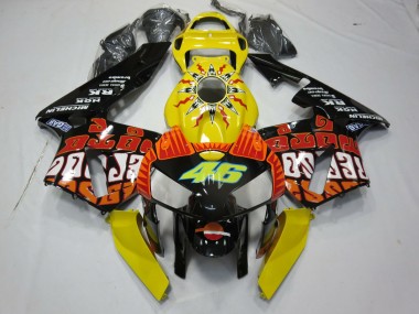 2005-2006 Yellow Rossi Honda CBR600RR Fairings