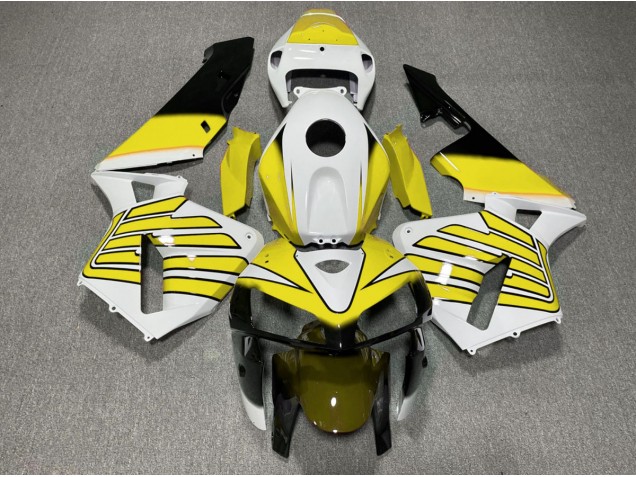 Best Aftermarket 2005-2006 Yellow and White Wings Honda CBR600RR Fairings